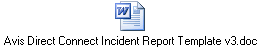 Avis Direct Connect Incident Report Template v3.doc
