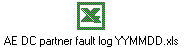 AE DC partner fault log YYMMDD.xls